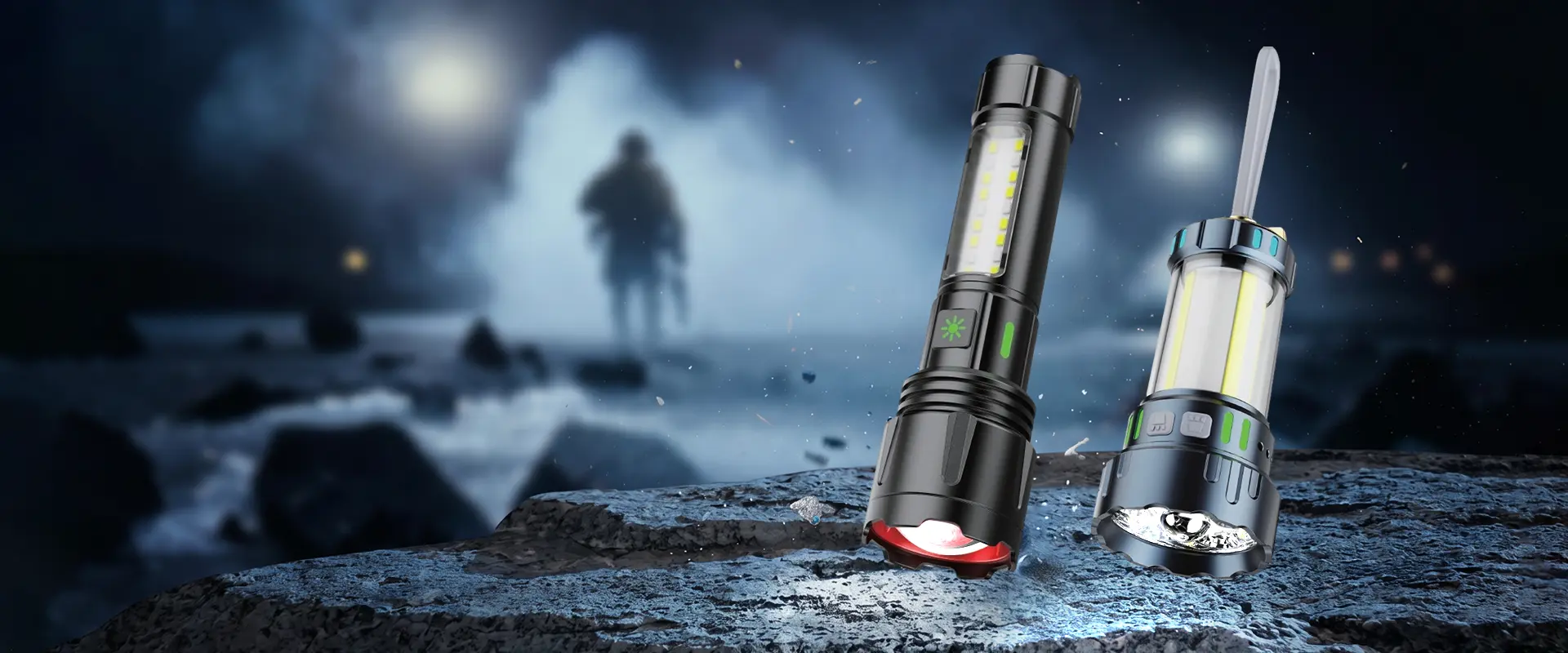 Forest Tiger Tactical LED svítilna - vysoký světelný tok dobíjecí pro pracovní použití