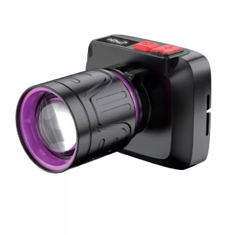 Vodotěsná bílá laserová LED čelovka pro stavební a noční práce